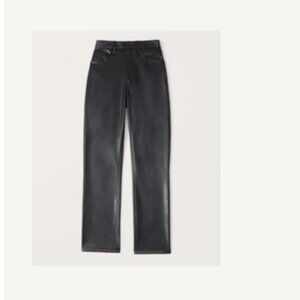 Abercrombie Vegan Leather 90's Straight Pants